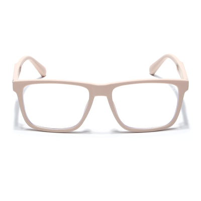 Eyejack Crossline Cream Square Eyeglasses for Men & Women (2905FCL2110-C6)