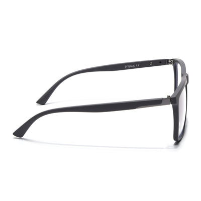 Eyejack Crossline Grey Square Eyeglasses for Men & Women (2906FCL2112-C2)