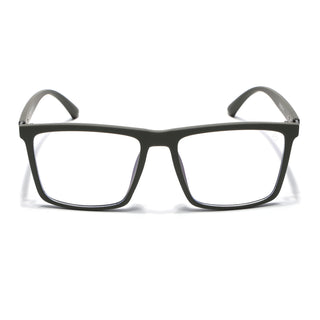 Eyejack Crossline Green Square Eyeglasses for Men & Women (2906FCL2115-C5)