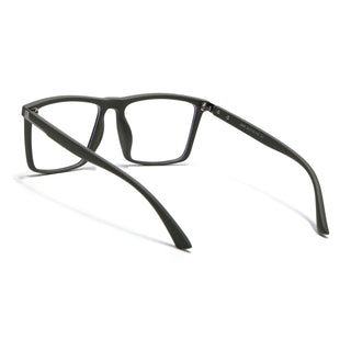 Eyejack Crossline Green Square Eyeglasses for Men & Women (2906FCL2115-C5)