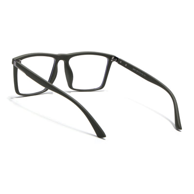 Eyejack Crossline Green Square Eyeglasses for Men & Women (2906FCL2115-C5)