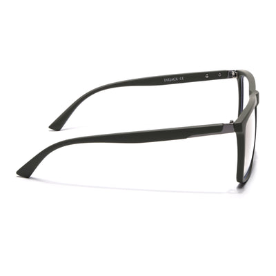 Eyejack Crossline Green Square Eyeglasses for Men & Women (2906FCL2115-C5)