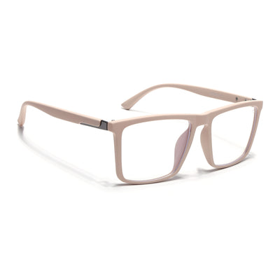 Eyejack Crossline Cream Square Eyeglasses for Men & Women (2906FCL2116-C6)