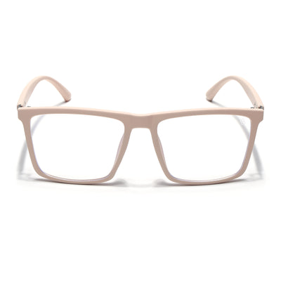 Eyejack Crossline Cream Square Eyeglasses for Men & Women (2906FCL2116-C6)