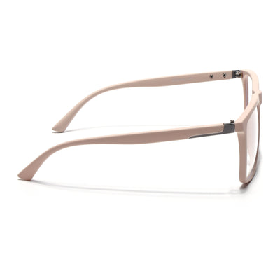 Eyejack Crossline Cream Square Eyeglasses for Men & Women (2906FCL2116-C6)