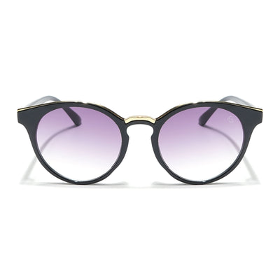 Eyejack Black & Golden Cateye Sunglasses for Women (30101CL886)