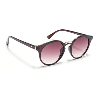 Eyejack Brown & Golden Cateye Sunglasses for Women (30101CL887)