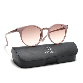 Eyejack Pink & Golden Cateye Sunglasses for Women (30101CL888)