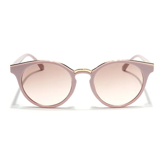 Eyejack Pink & Golden Cateye Sunglasses for Women (30101CL888)