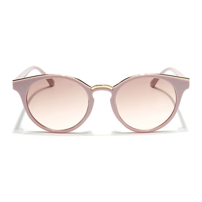 Eyejack Pink & Golden Cateye Sunglasses for Women (30101CL888)
