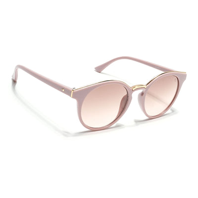 Eyejack Pink & Golden Cateye Sunglasses for Women (30101CL888)