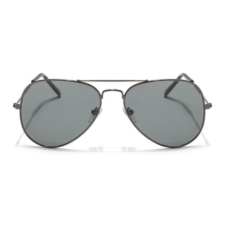 Eyejack Classic Grey Aviator Sunglasses for Men & Women (3025CL975)