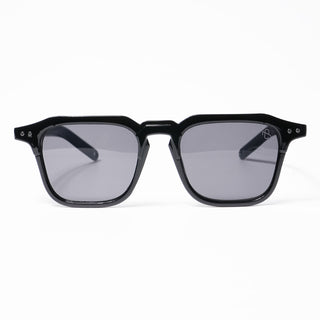 Eyejack Square Sunglasses for Men & Women (Black Lens | Shine Black Frame - 3327CL503-C1)