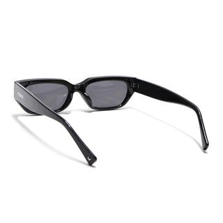 Eyejack Black Rectengle Sunglasses for Men & Women (3563CL982)