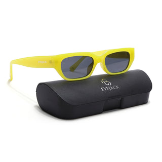 Eyejack Yellow Rectengle Sunglasses for Men & Women (3563CL983)