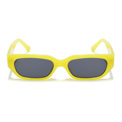 Eyejack Yellow Rectangle Sunglasses for Men & Women (3563CL983)