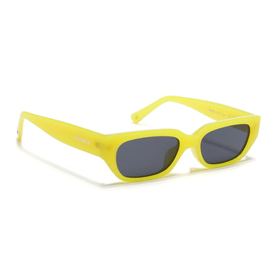 Eyejack Yellow Rectangle Sunglasses for Men & Women (3563CL983)
