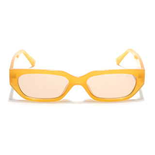 Eyejack Orange Rectangle Sunglasses for Men & Women (3563CL984)