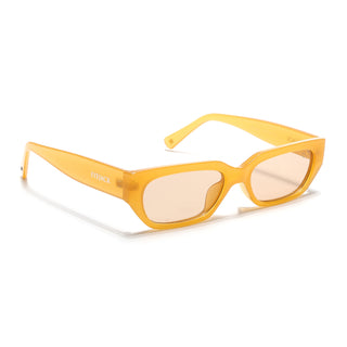 Eyejack Orange Rectangle Sunglasses for Men & Women (3563CL984)