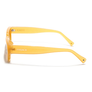 Eyejack Orange Rectangle Sunglasses for Men & Women (3563CL984)