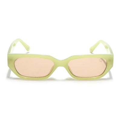 Eyejack Green Rectangle Sunglasses for Men & Women (3563CL986)