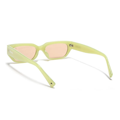 Eyejack Green Rectangle Sunglasses for Men & Women (3563CL986)