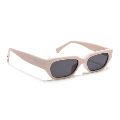 Eyejack White Rectangle Sunglasses for Men & Women (3563CL987)