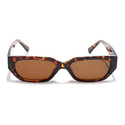 Eyejack Demi Brown Rectangle Sunglasses for Men & Women (3563CL988)