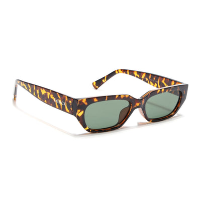 Eyejack Demi Brown Rectangle Sunglasses for Men & Women (3563CL989)