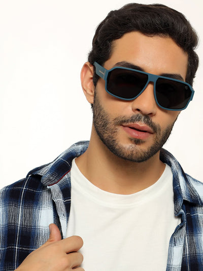 Eyejack Blue Wayfarer Polarized Sunglasses for Men & Women (3710PCL1204)