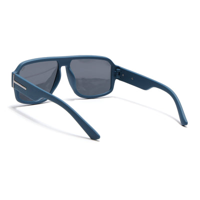 Eyejack Blue Wayfarer Polarized Sunglasses for Men & Women (3710PCL1204)