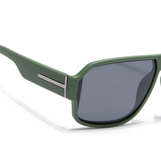 Eyejack Green Wayfarer Polarized Sunglasses for Men & Women (3710PCL1205)