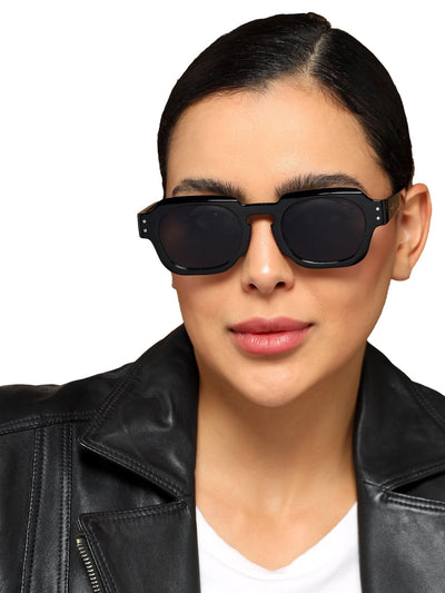 Milan - Black Round Sunglasses (3717CL990)