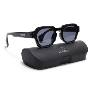 Eyejack Black Round Sunglasses for Men & Women (3717CL990)