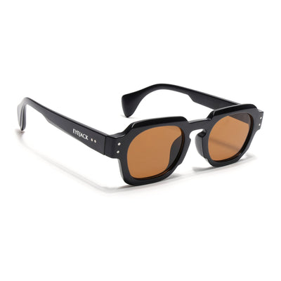 Milan - Black Round Sunglasses I Brown Lense (3717CL992)
