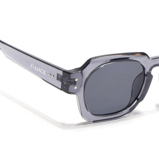 Eyejack Grey Round Sunglasses for Men & Women (3717CL993)