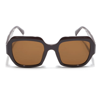 Eyejack Brown Oversize Sunglasses for Women (3732CL995)