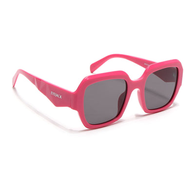Eyejack Hot Pink Oversize Sunglasses for Women (3732CL998)