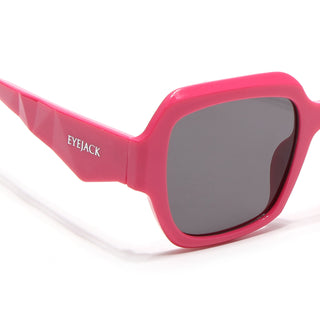 Eyejack Red Oversize Sunglasses for Women (3732CL998)