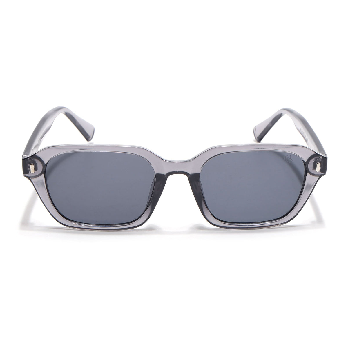 Eyejack Grey Square Sunglasses for Men & Women (3740CL1000)