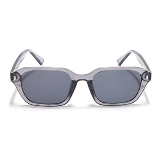 Eyejack Grey Square Sunglasses for Men & Women (3740CL1000)