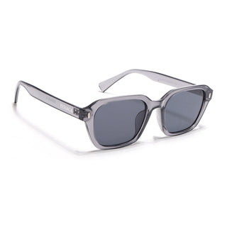 Eyejack Grey Square Sunglasses for Men & Women (3740CL1000)