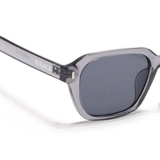 Eyejack Grey Square Sunglasses for Men & Women (3740CL1000)