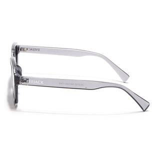 Eyejack Grey Square Sunglasses for Men & Women (3740CL1000)