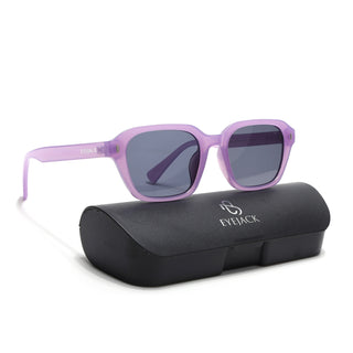 Eyejack Purple Square Sunglasses for Men & Women (3740CL1002)