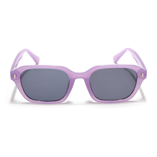 Eyejack Purple Square Sunglasses for Men & Women (3740CL1002)