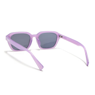 Eyejack Purple Square Sunglasses for Men & Women (3740CL1002)