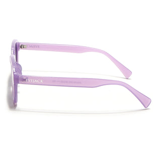 Eyejack Purple Square Sunglasses for Men & Women (3740CL1002)