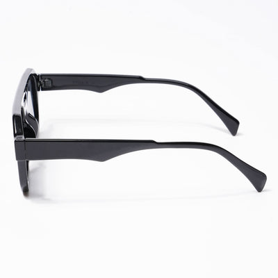 Eyejack Solar Square Sunglasses for Men & Women (Black Lens | Shine Black Frame - 3753CL506-C1)