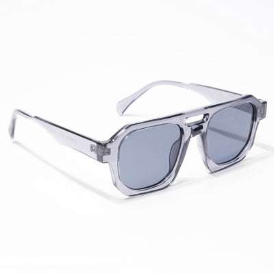 Eyejack Solar Square Sunglasses for Men & Women (Grey Lens | Grey Frame - 3753CL507-C2)